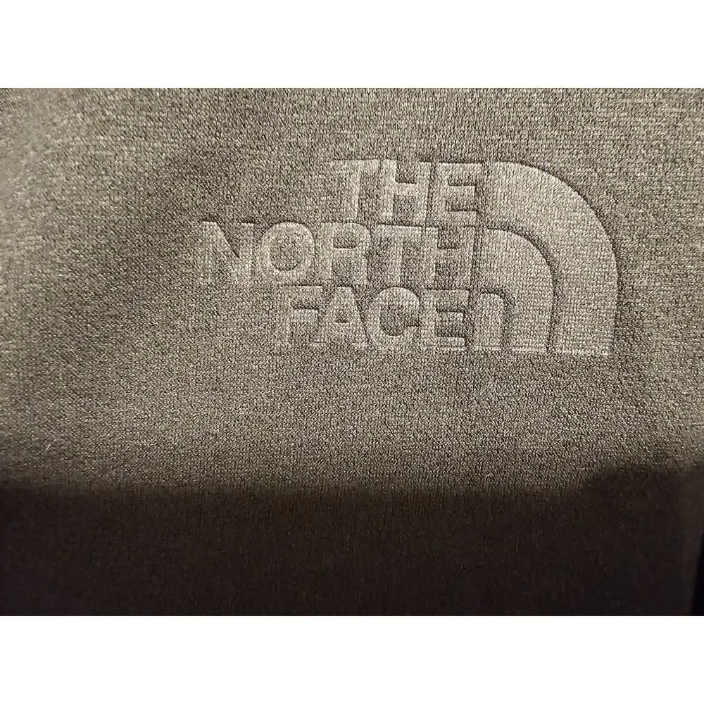 The North Face Men's Gray Fleece Full Zip Hoodie Jacket Size S Pockets Logo